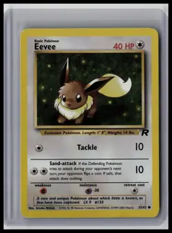 Eevee - Team Rocket 55/82 Common Non-Holo Pokemon TCG - Image 1