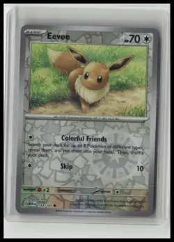 Eevee - SV: Scarlet & Violet 151 133/165 Common Reverse-Holo Pokemon TCG - Image 1
