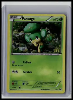 Pansage - McDonald's Promos 2012 2/12 Holo Pokemon TCG - Image 1