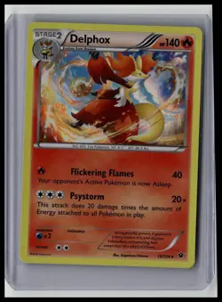 Delphox - XY - Fates Collide 13/124 Rare Holo Pokemon TCG - Image 1