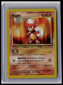 Magby - Neo Genesis 23/111 Rare Non-Holo Pokemon TCG - Image 1