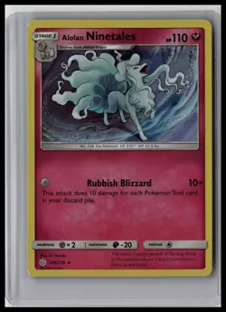 Alolan Ninetales - SM - Cosmic Eclipse 145/236 Holo Rare Pokemon TCG - Image 1