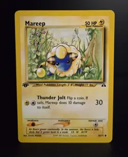 Pokemon TCG - MAREEP - 1ST EDITION - 58/75 - WOTC - NEO DISCOVERY (2001) - LP/NM - Image 1