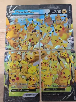 Pikachu V Union Set Of 4 SWSH139 SWSH140 SWSH141 SWSH142 Pokemon - Image 1