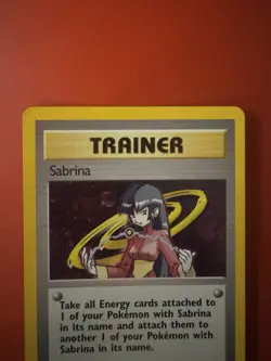 Vintage Pokemon TCG Sabrina 20/132 Holo Trainer Gym Heroes WOTC 2000 Rare - Image 3