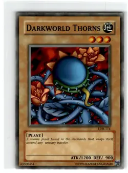 Yu-Gi-Oh! Darkworld Thorns Common LOB-114 Lightly Played Unlimited - Image 1