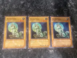 3X Silver Fang DB1-EN106 - Yugioh Yu Gi Oh! 3 Playset - Image 1