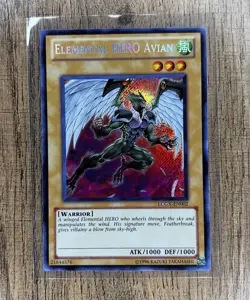 Yu-Gi-Oh! Elemental HERO Avian (Alt Art) LCGX-EN002 Unlimited Secret Rare LP - Image 1