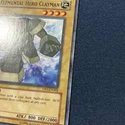 YuGiOh Elemental Hero Clayman The Lost Millenium TLM-EN003 1st Edition - Image 3