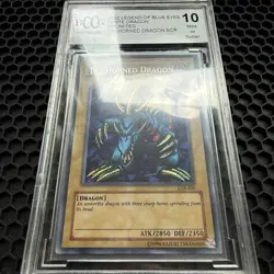 2002 Yugioh Unlimited Tri-Horned Dragon (LOB) BCCG 10 - Image 4