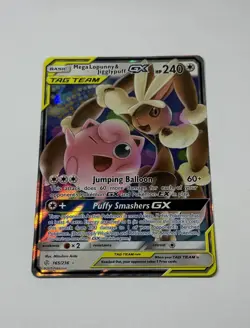 Mega Lopunny & Jigglypuff GX - 165/236 - Pokemon Cosmic Eclipse Sun Moon Card NM - Image 1