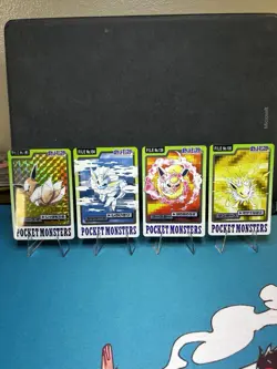 1997 Bandai Carddass Eevee Set #133/134/135/136 Pokemon Cards Vintage - Image 1