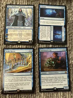 MTG Magic The Gathering Blue Rare Lot Jace Commit Drake Quicksmith Spy Cards - Image 1