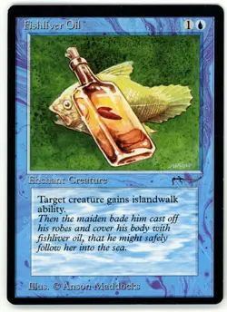 FISHLIVER OIL (LIGHT MANA) [ARN - ARABIAN NIGHTS] - MTG VINTAGE CARD [NEAR MINT] - Image 1