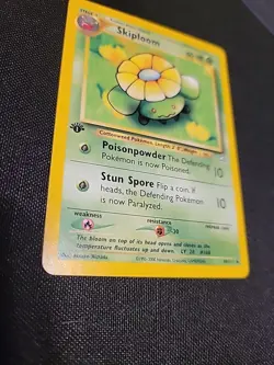 Pokemon Neo Genesis TCG Card 49/111 Skiploom, Regular 1st Edition Uncommon lp - Image 2