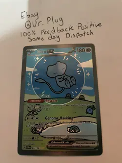 Custom Fan Art Mew Ex High Quality Custom Card Foil Finish - Image 1