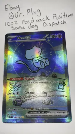 Custom Fan Art Mew Ex High Quality Custom Card Foil Finish - Image 2