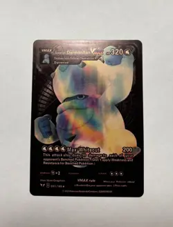 Galarian Darmanitan VMAX Rainbow Black Foil Fan Art Display Card 37/185 - Image 1