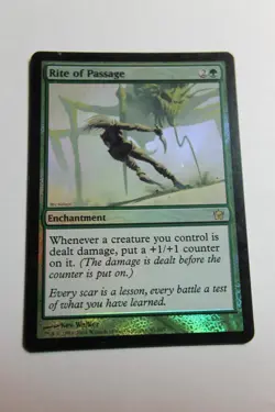 MTG Rite of Passage x1-Foil -Fifth Dawn-Lightly Played - Image 1