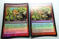 MTG Threaten x2-Foil -Tenth Edition-Lightly Played - Image 1