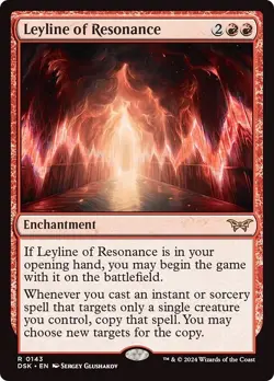LEYLINE OF RESONANCE x4 mtg NM-M Duskmourn: House of Horror 4 Rare - Image 1