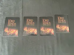 ARAGORN RANGER OF THE NORTH Decipher Lord of the Rings Fellowship X4 - Image 2