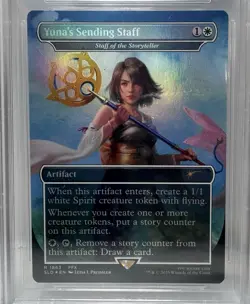 Yuna’s Sending Staff 1863 Foil BGS 9.5 Secret Lair Final Fantasy MTG Weapons - Image 4
