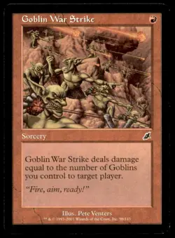 Goblin War Strike Scourge Light Play MTG Magic the Gathering - Image 1