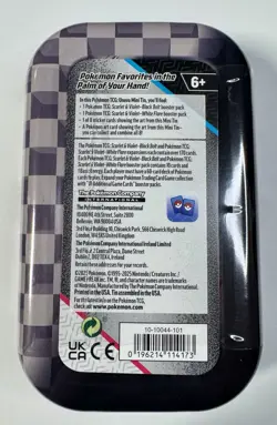 Pokemon TCG - S&V - Unova Mini Tin Krookodile & Excadrill W/2pk BLK&WHT - Image 2