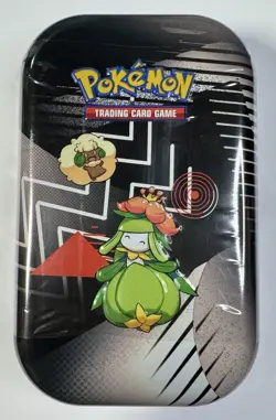 Pokemon TCG - S&V - Unova Mini Tin Whimsicott & Lilligant W/2pk BLK&WHT - Image 1