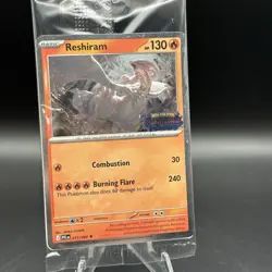 2025 Pokemon Phantasmal Flames Barnes & Noble Promo Stamped Reshiram 17 - SEALED - Image 1