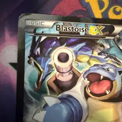 Pokemon TCG Blastoise EX XY122 Holo Black Star Promo Full Art XY Holo Rare - Image 5