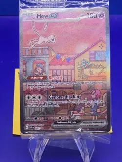Mew EX SVP053 Scarlet & Violet 151 Pokemon Full Art Black Star Promo SEALED - Image 1