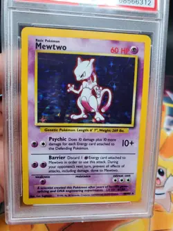 Pokemon TCG Mewtwo Base Set 10/102 Holo PSA 8, NM-MT 1999 - Image 2