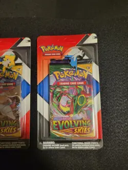 2x Pokemon Evolving Skies & Chilling Reign 2 Pack Blisters & Pins SEALED Lot C - Image 4