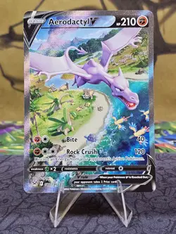 Aerodactyl V (Alternate Art) 180/196 Lost Origin Holo Pokemon TCG - LP - Image 1