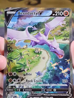 Aerodactyl V (Alternate Art) 180/196 Lost Origin Holo Pokemon TCG - LP - Image 3