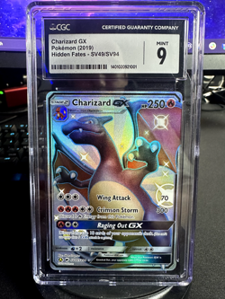 CGC 9 CHARIZARD GX SV49 HIDDEN FATES SHINY VAULT SUN & MOON POKEMON MINT - Image 1