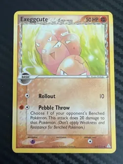 Pokemon TCG Exeggcute (Delta Species) 65/110 EX Holon Phantoms Common LP/MP - Image 1