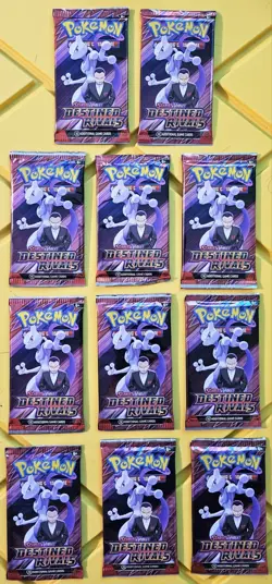Pokemon Destined Rivals Booster Pack - LOT OF 11 - Image 1