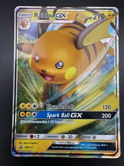 Raichu GX SM213 Black Star Promo 2019 Hidden Fates Holo Pokemon NM - Image 3