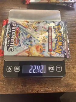 Pokemon Scarlet and violet Prismatic Evolutions HEAVY Sealed Packs x5 22.61 GODU - Image 3