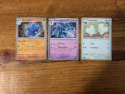 Pokemon Paldea Evolved Cosmos Holos: Glimmora, Ceruledge, Tandemaus NM+ - Image 1
