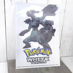 Pokemon Black and White Promotional Lenticular Poster Holographic 2011 DS 8x11 - Image 2