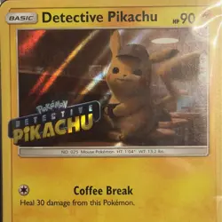 Pokemon 2019 Black Star Promo SM190 DVD Stamped Holo Detective Pikachu Sealed - Image 3