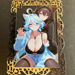 Goddess Story Gold METAL Card - Serial Number #056/100! Anime Hu Tao READ** - Image 1