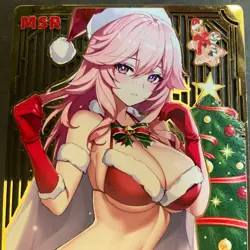 WES - Goddess Story Gold METAL Card - Serial Number #097/100! Anime Girl Bikini - Image 2
