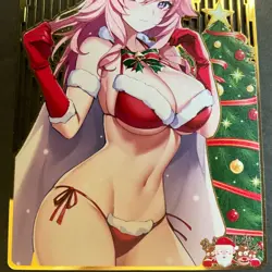 WES - Goddess Story Gold METAL Card - Serial Number #097/100! Anime Girl Bikini - Image 3