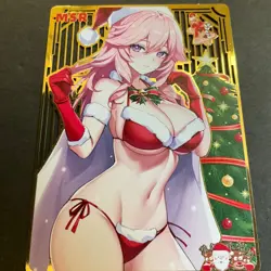 WES - Goddess Story Gold METAL Card - Serial Number #097/100! Anime Girl Bikini - Image 4