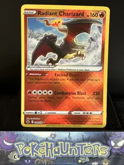 Pokemon Card Radiant Charizard 020/159 Crown Zenith Rare Reverse Holo Near Mint - Image 1